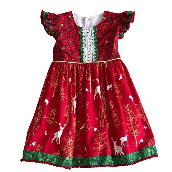 CHEEKY PLUM Boutique Holiday Dress 3T - Picture 1 of 9